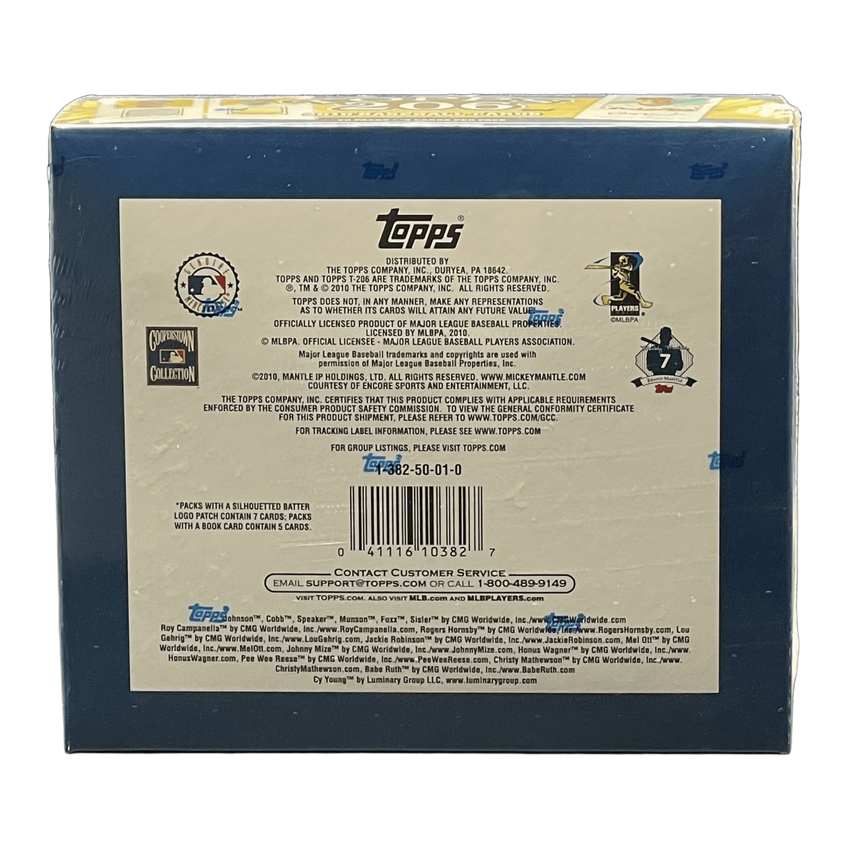 2010 Topps 206 Baseball Hobby Box - 041116103827 - Library of Cards