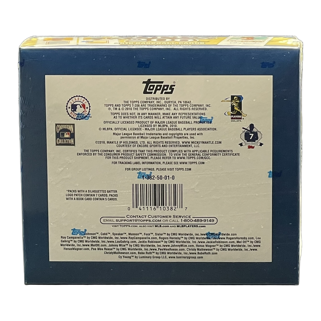 2010 Topps 206 Baseball Hobby Box - Back