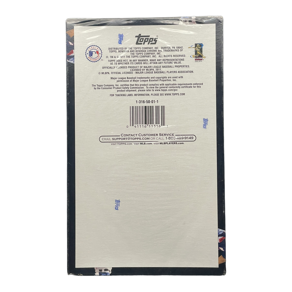 2011 Bowman Baseball Hobby Box - Back