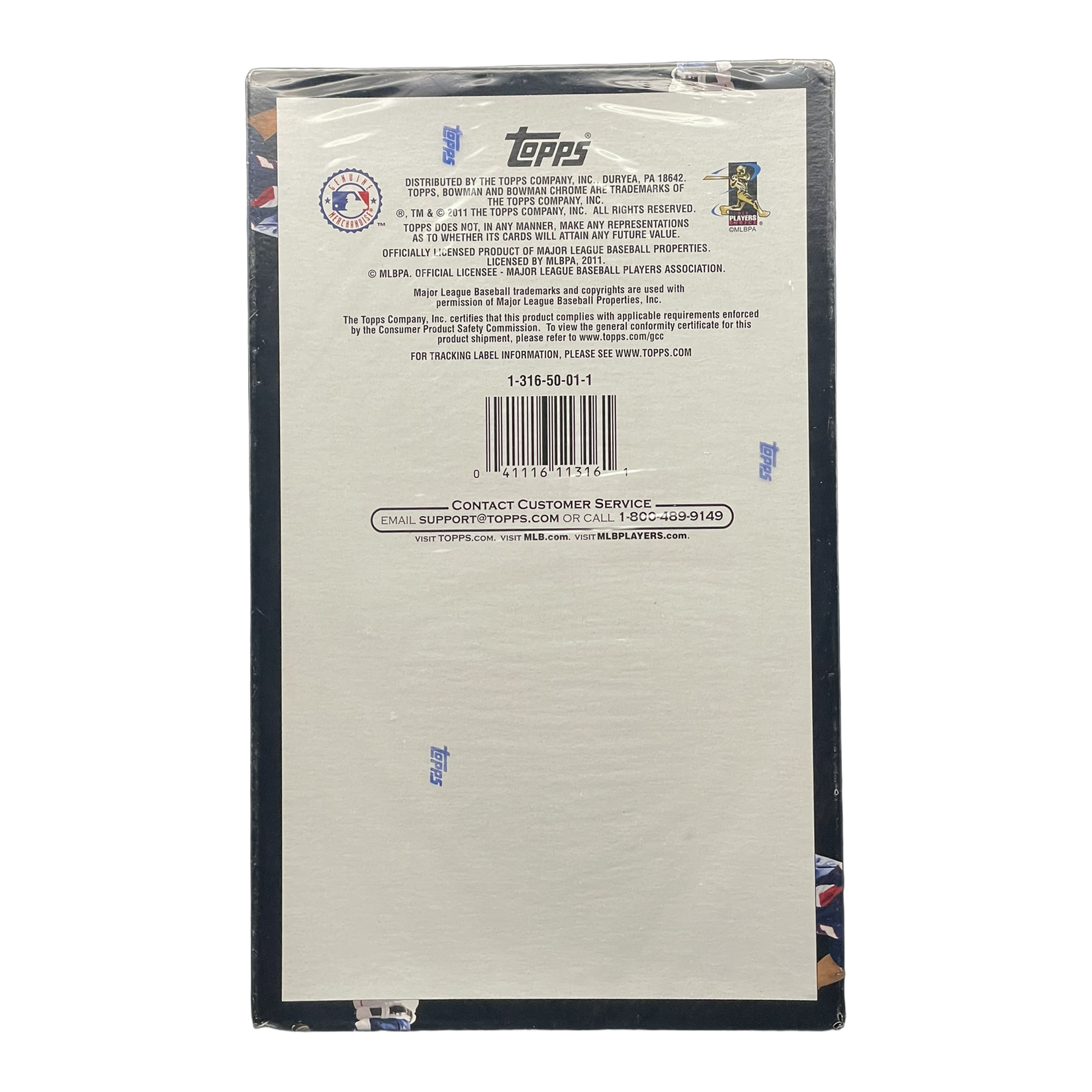 2011 Bowman Baseball Hobby Box - Back