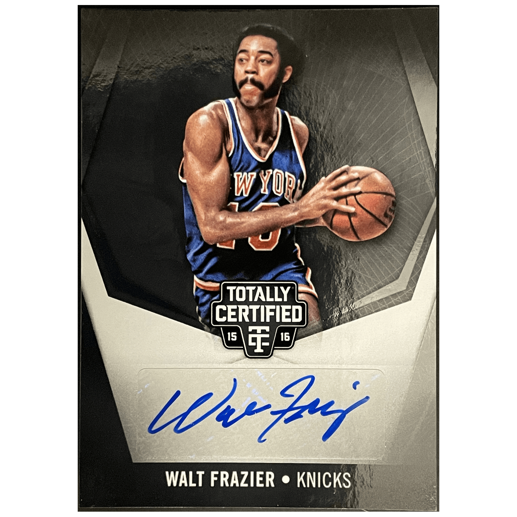 2015 - 16 Panini Totally Certified Basketball Walt Frazier TC Signatures /25 - FALSE - Library of Cards