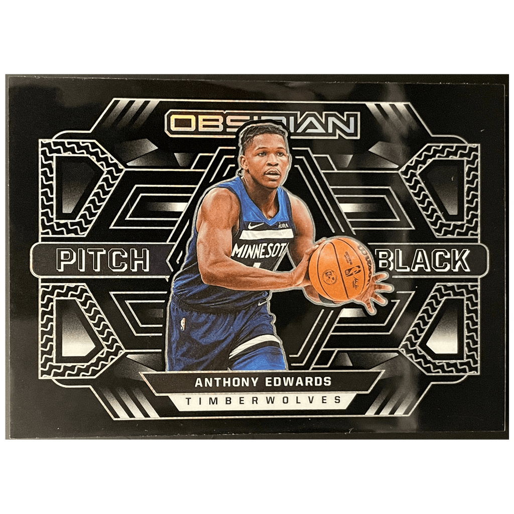 2021 - 22 Panini Obsidian Basketball Anthony Edwards Pitch Black /99 - FALSE - Library of Cards