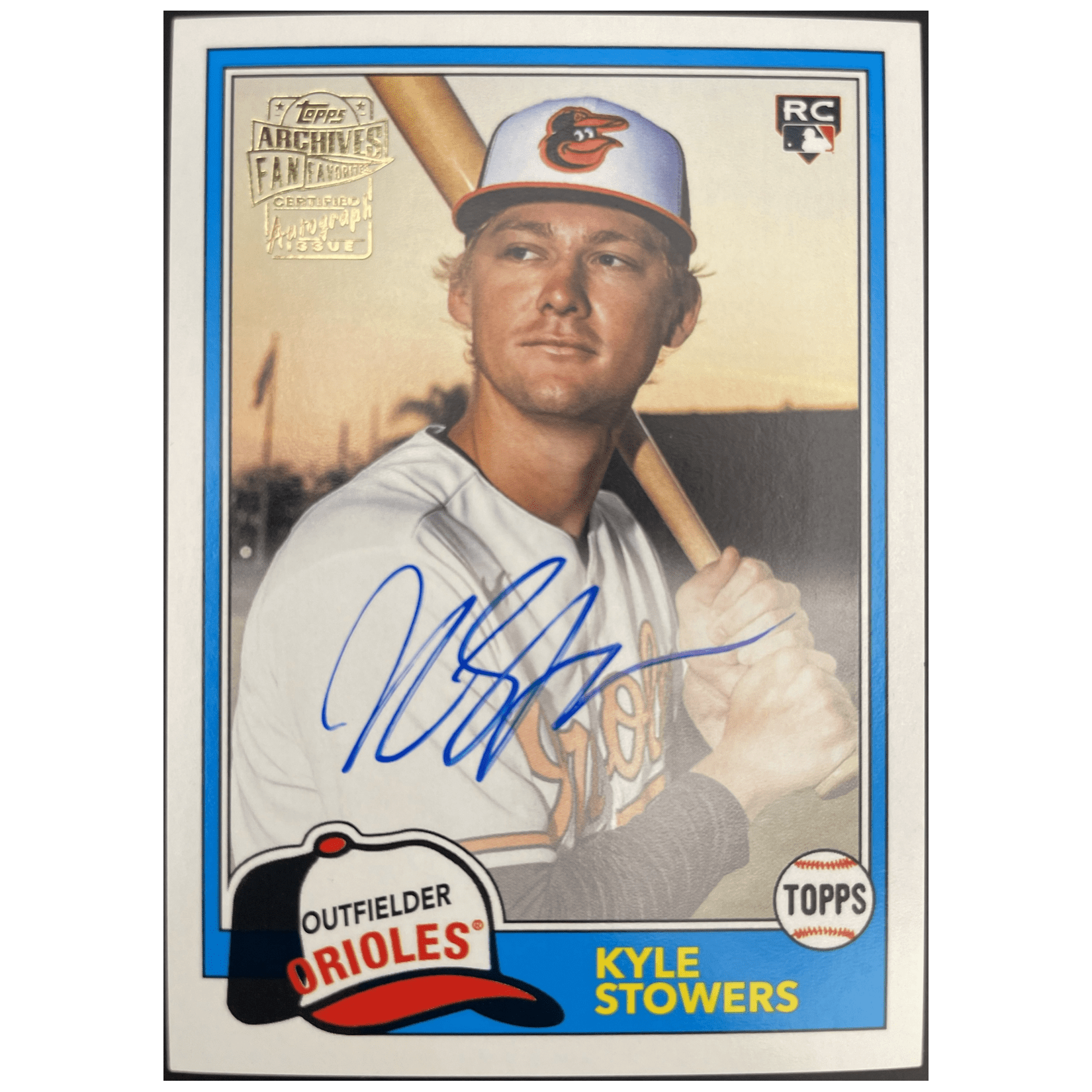 2023 Topps Archives Baseball Kyle Stowers RC 1981 Fan Favorite Autograph Kyle Stowers - FALSE - Library of Cards