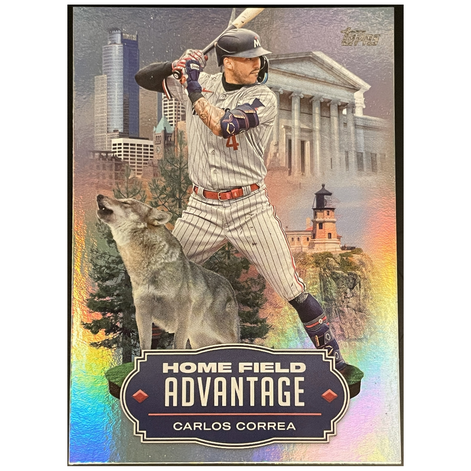 2023 Topps Update Series Baseball Carlos Correa Home Field Advantage - FALSE - Library of Cards