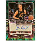 2024 - 25 Panini Donruss Basketball Sam Merrill Signature Series Holo Green Laser /75 - FALSE - Library of Cards