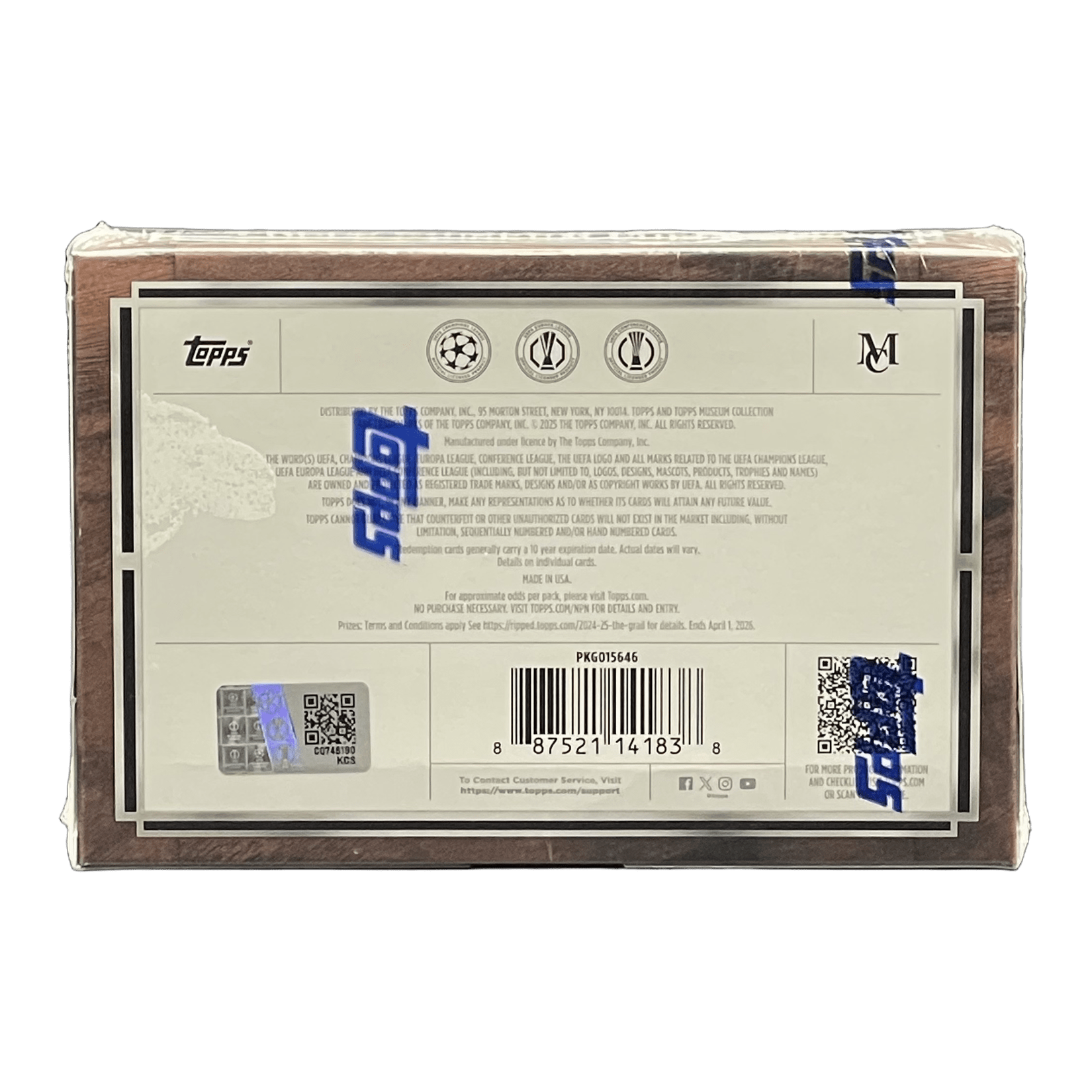 2024 - 25 Topps Museum Collection UEFA Club Competitions Soccer Hobby Box - 887521141838 - Library of Cards