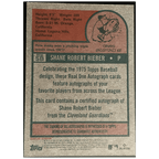 2024 Topps Heritage High Number Baseball Shane Bieber Real On Card Autograph - FALSE - Library of Cards