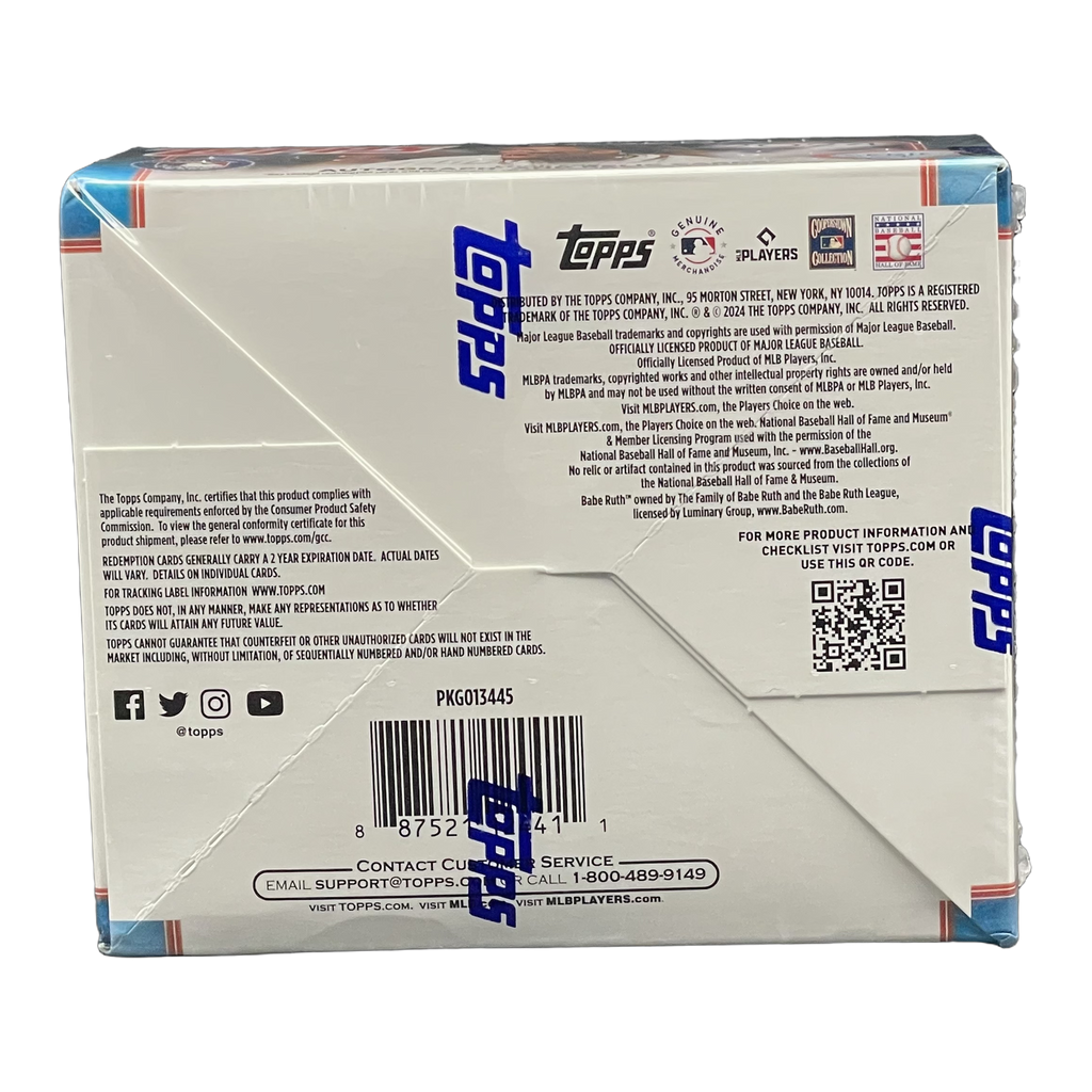 2024 Topps Series 1 Baseball Retail Box - Back
