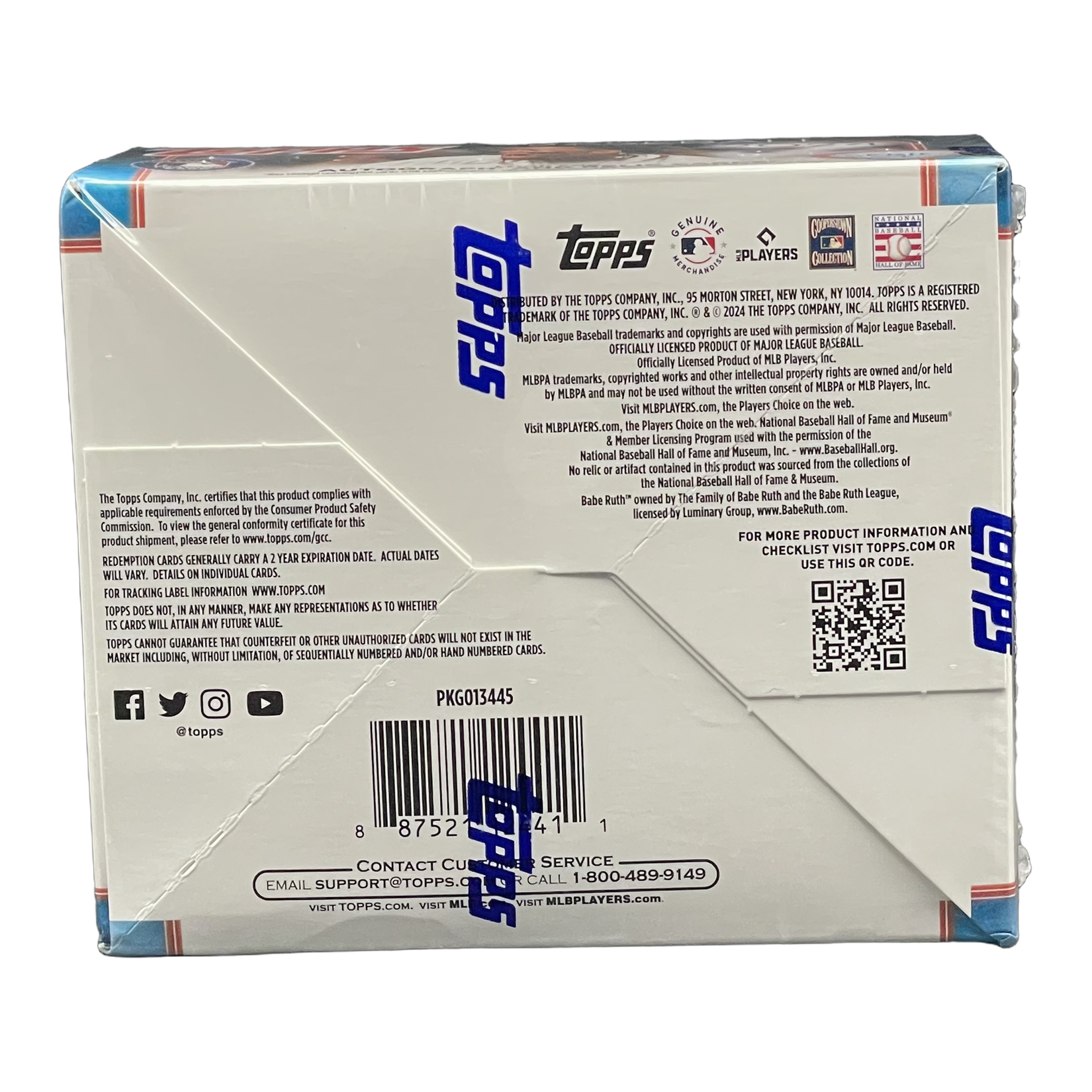 2024 Topps Series 1 Baseball Retail Box - Back