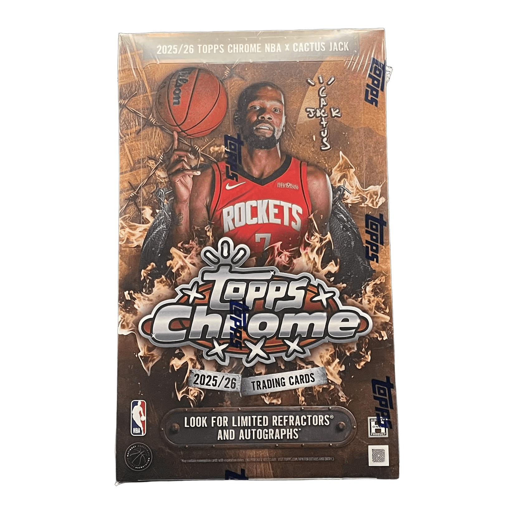 2025-26 Topps Chrome Cactus Jack Basketball Hobby Box - 887521156382 - Library of Cards