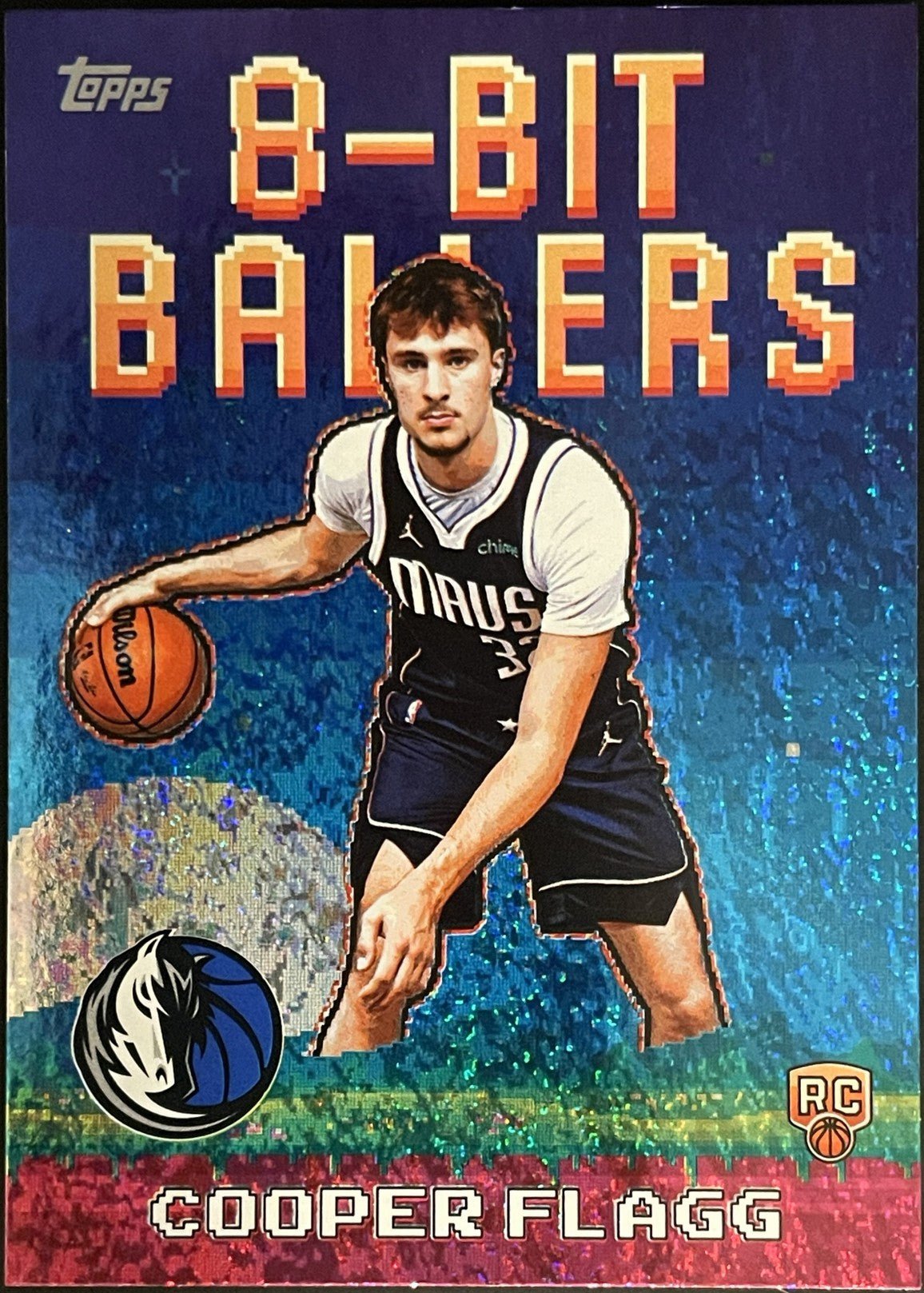 2025 - 26 Topps Flagship Basketball Cooper Flagg 8 - Bit Ballers Holo Foil - FALSE - Library of Cards