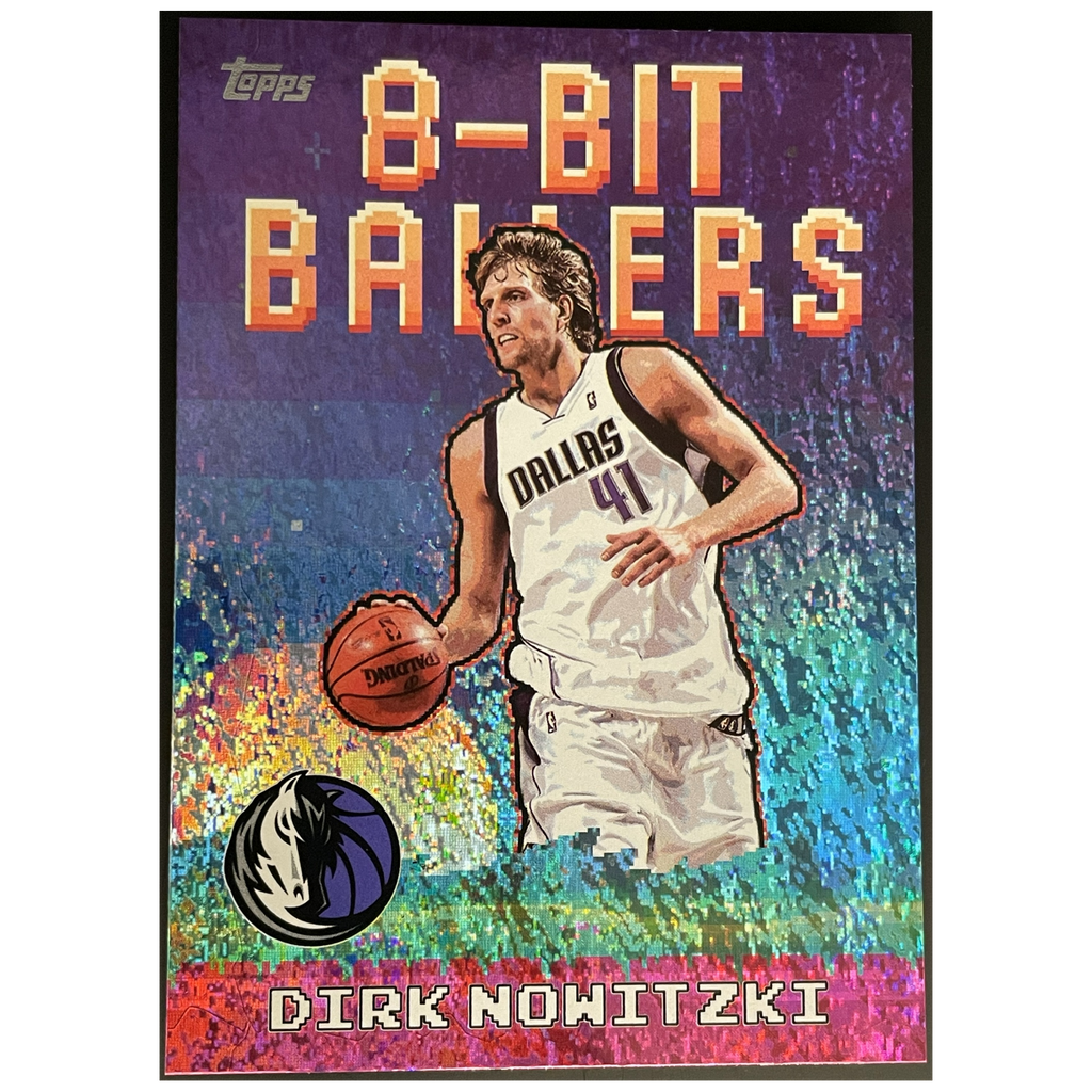 2025 - 26 Topps Flagship Basketball Dirk Nowitzki 8 - Bit Ballers Holo Foil - FALSE - Library of Cards