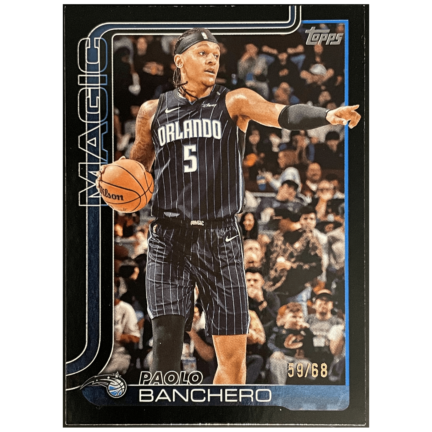 2025 - 26 Topps Flagship Basketball Paolo Banchero Black /68 - FALSE - Library of Cards