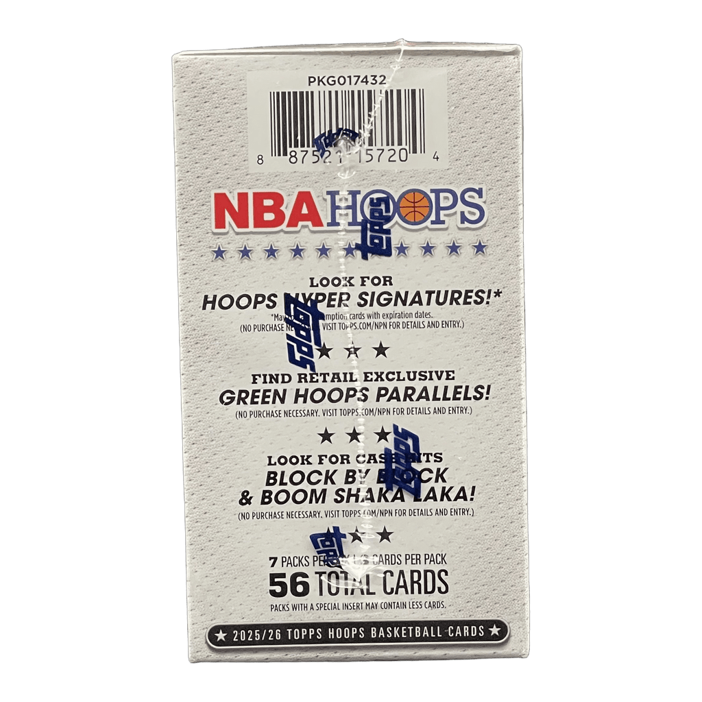 2025 - 26 Topps NBA Hoops Basketball Value Box - 887521157204 - Library of Cards