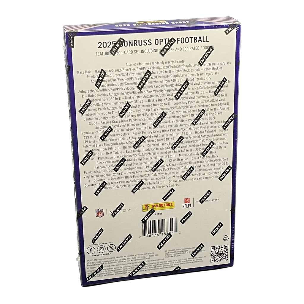 2025 Donruss Optic Football Hobby Box - Back