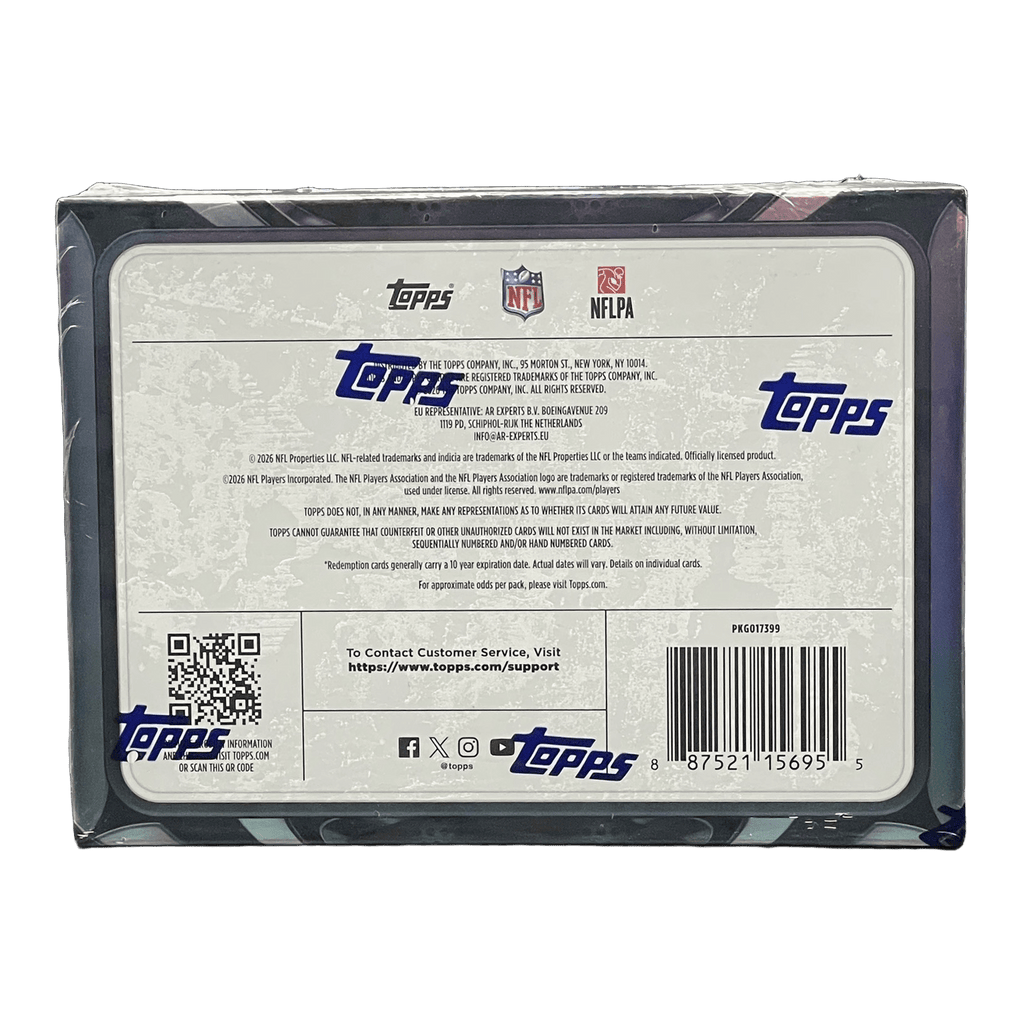 2025 Topps Chrome Black Football Hobby Box - 887521156955 - Library of Cards