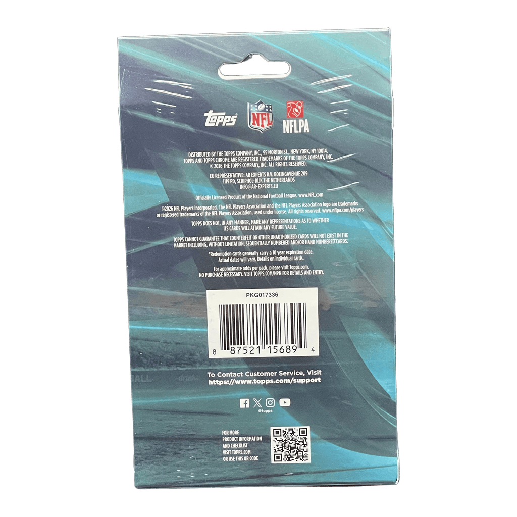 2025 Topps Chrome Football Hanger Box - 887521156894 - Library of Cards
