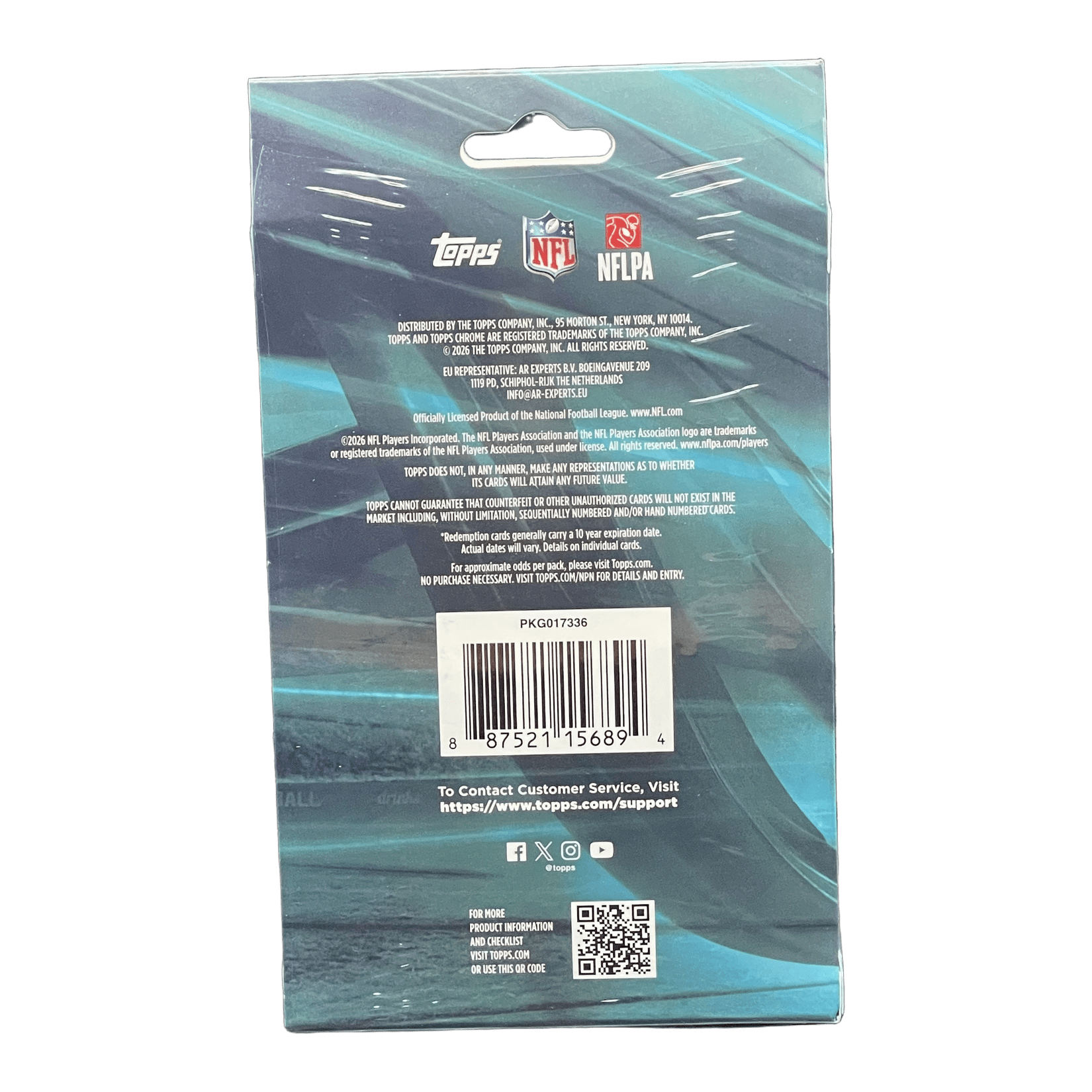 2025 Topps Chrome Football Hanger Box - 887521156894 - Library of Cards