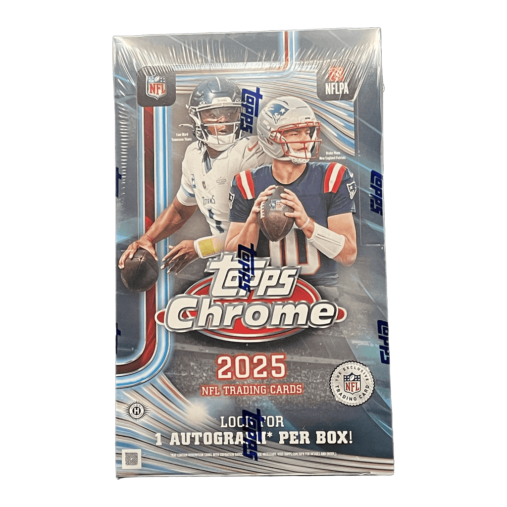 2025 Topps Chrome Football Hobby Box - 887521156658 - Library of Cards