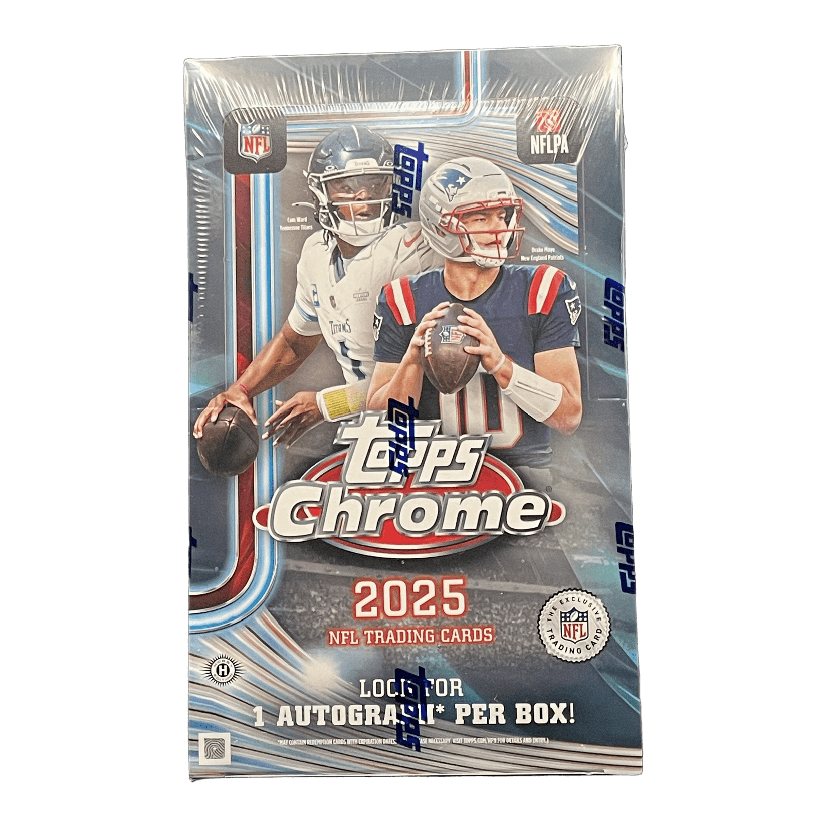 2025 Topps Chrome Football Hobby Box - 887521156658 - Library of Cards