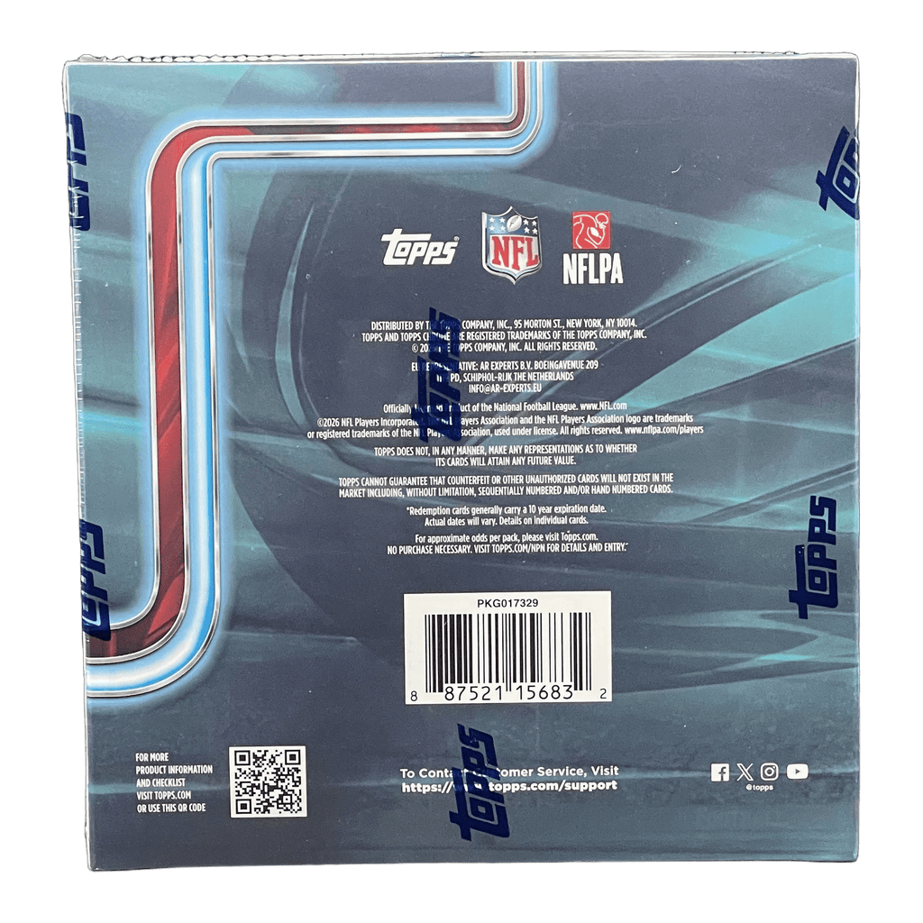 2025 Topps Chrome Football Mega Box - 887521156832 - Library of Cards