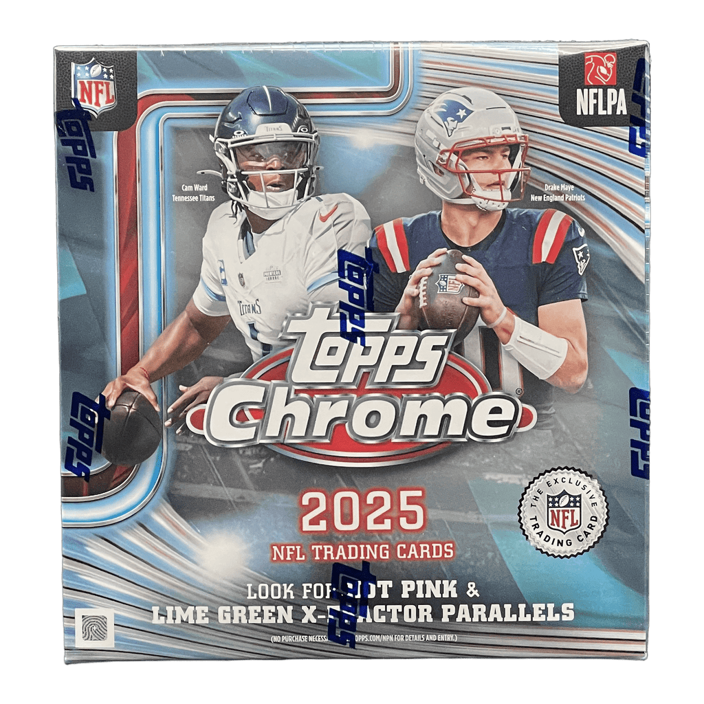2025 Topps Chrome Football Mega Box - 887521156832 - Library of Cards