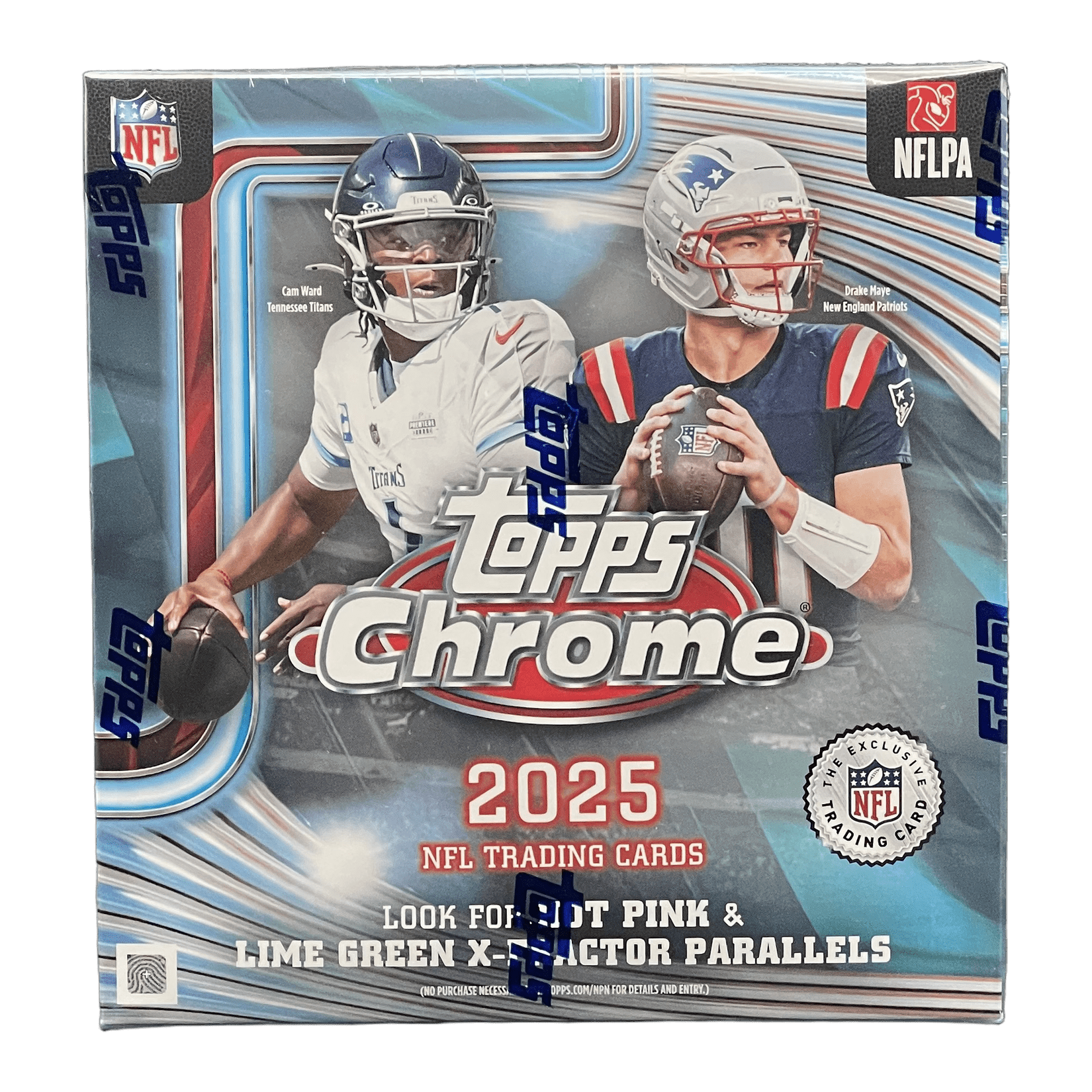 2025 Topps Chrome Football Mega Box - 887521156832 - Library of Cards