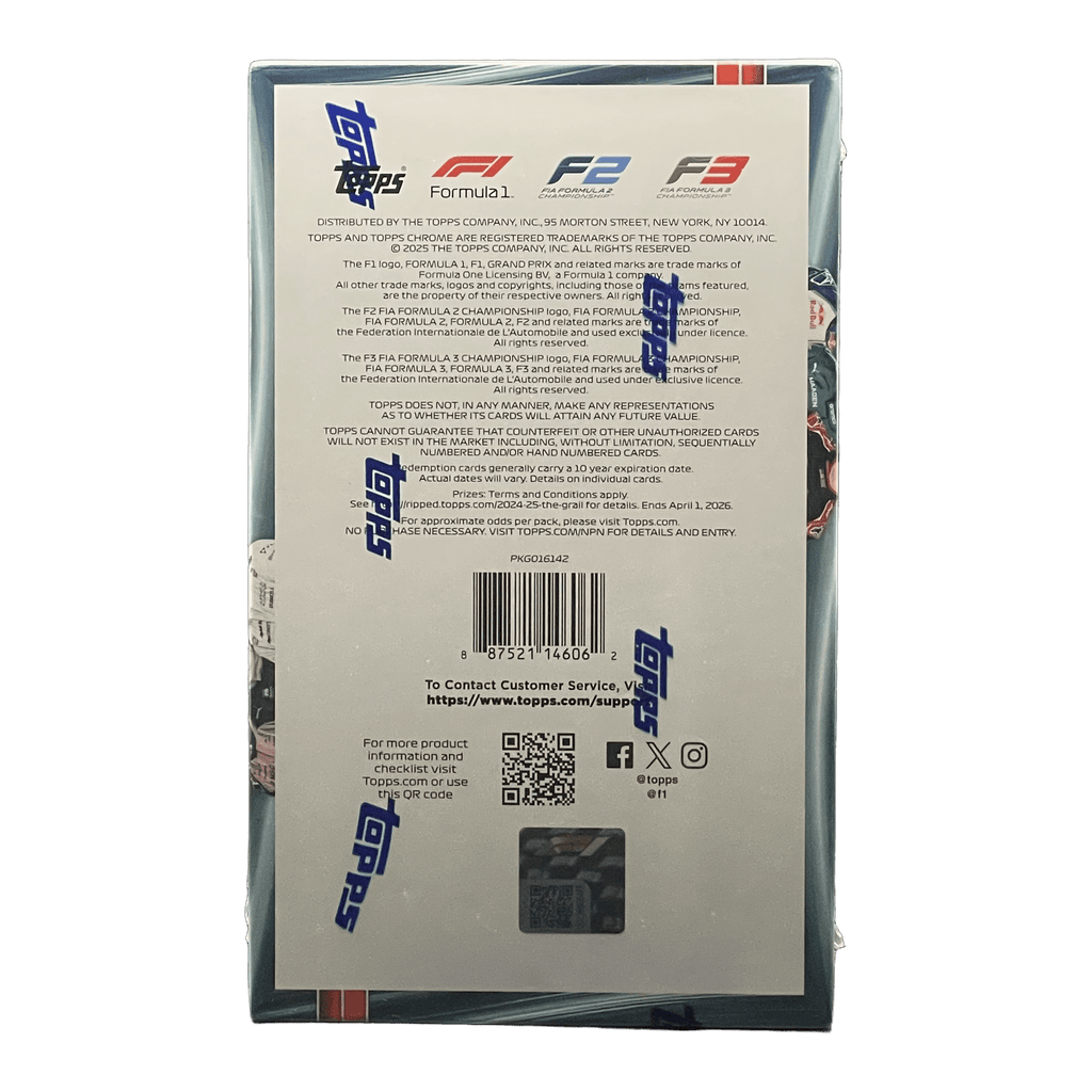 2025 Topps Chrome Formula 1 Racing Hobby Box - 887521146062 - Library of Cards