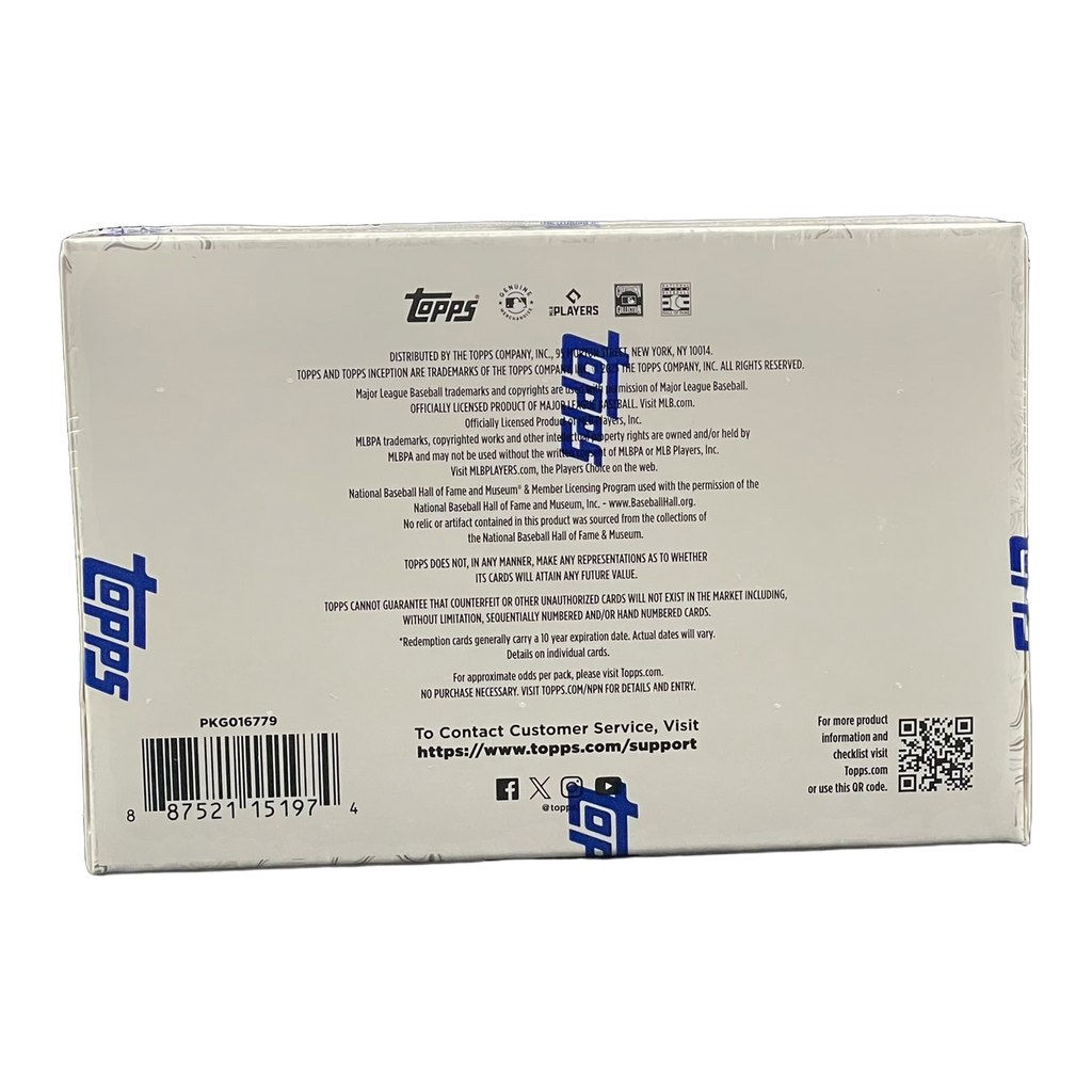2025 Topps Inception Baseball Hobby Box - Back
