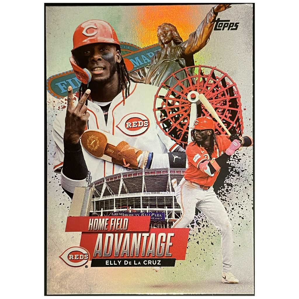 2025 Topps Series 1 Baseball Elly De La Cruz Home Field Advantage - FALSE - Library of Cards