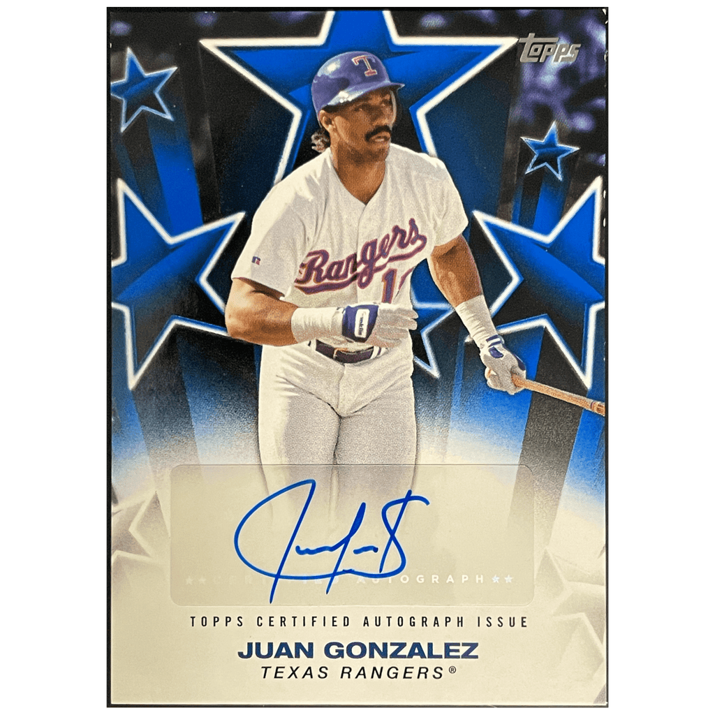 2025 Topps Series 1 Baseball Juan Gonzalez Baseball Stars Autograph Blue /150 - FALSE - Library of Cards