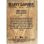 2025 Topps Series 2 Baseball Corey Seager Heavy Lumber - FALSE - Library of Cards