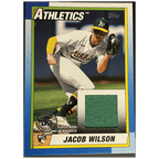 2025 Topps Series 2 Baseball Jacob Wilson RC 1990 Topps Baseball Relic Card - FALSE - Library of Cards