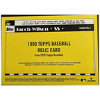 2025 Topps Series 2 Baseball Jacob Wilson RC 1990 Topps Baseball Relic Card - FALSE - Library of Cards