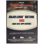 2025 Topps Series 2 Baseball Spencer Schwellenbach RC Player Worn Major League Material - FALSE - Library of Cards