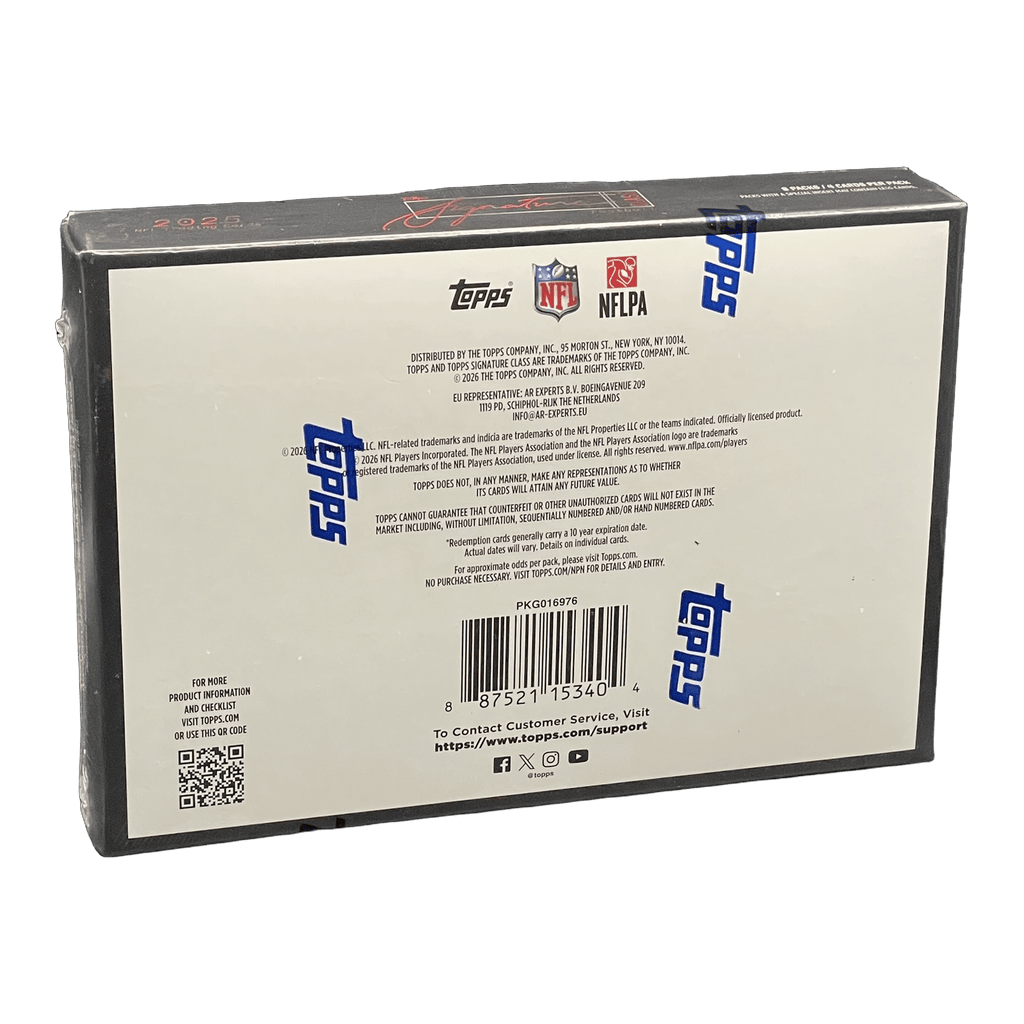 2025 Topps Signature Class Football Hobby Box - 887521153404 - Library of Cards