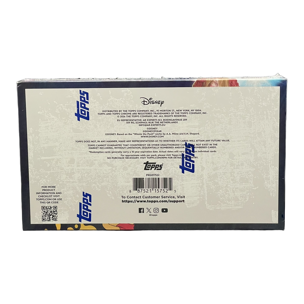 2026 Topps Chrome Disney Hobby Box - Back