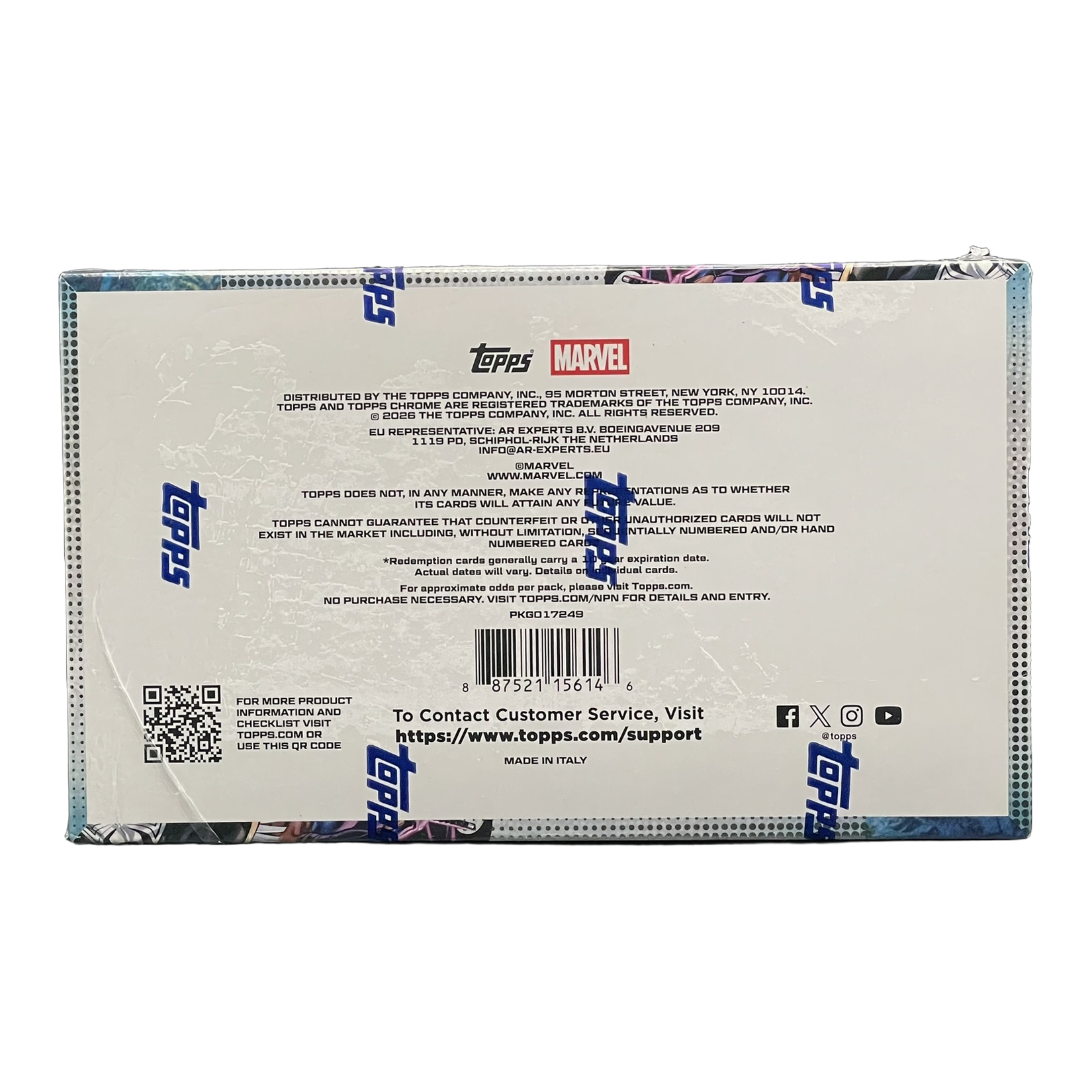 2026 Topps Chrome Marvel Comics Hobby Box - Back