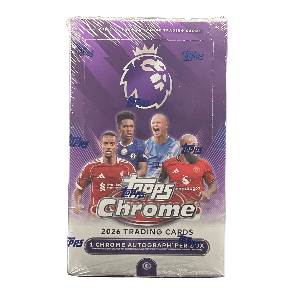 2026 Topps Chrome Premier League Soccer Hobby Box - 5053307078611 - Library of Cards