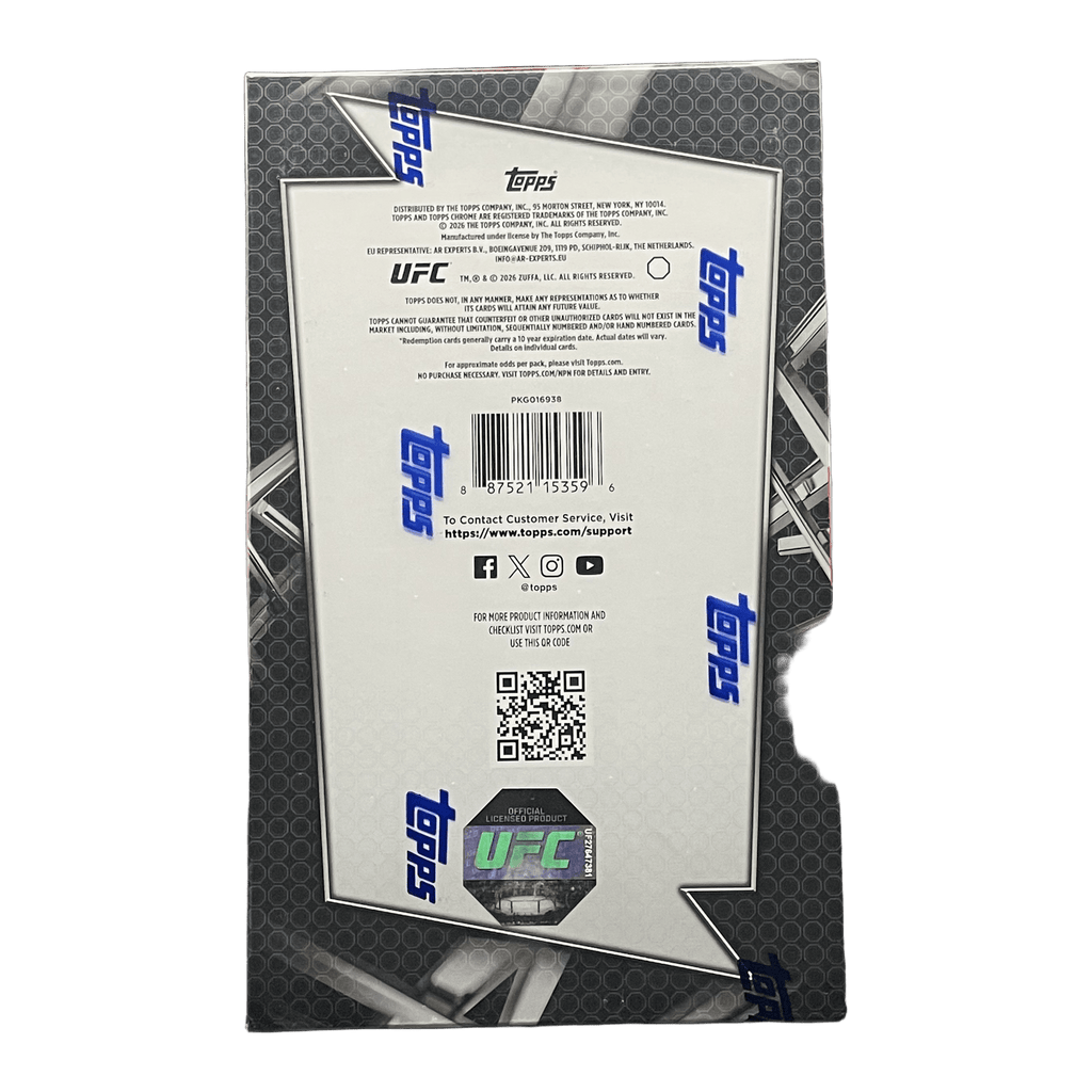 2026 Topps Chrome UFC Hobby Box - 887521153596 - Library of Cards