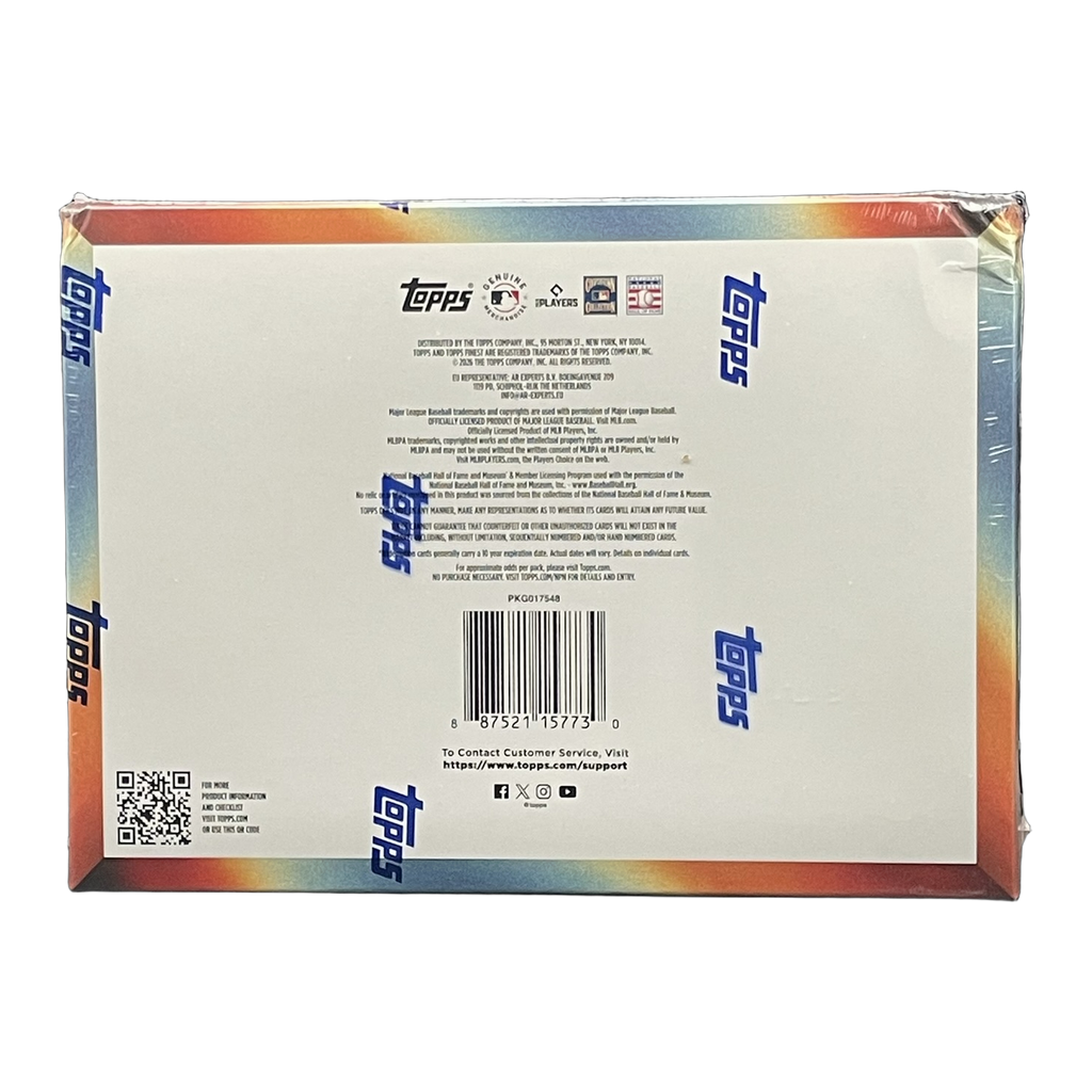 2026 Topps Finest Baseball Hobby Box - Back