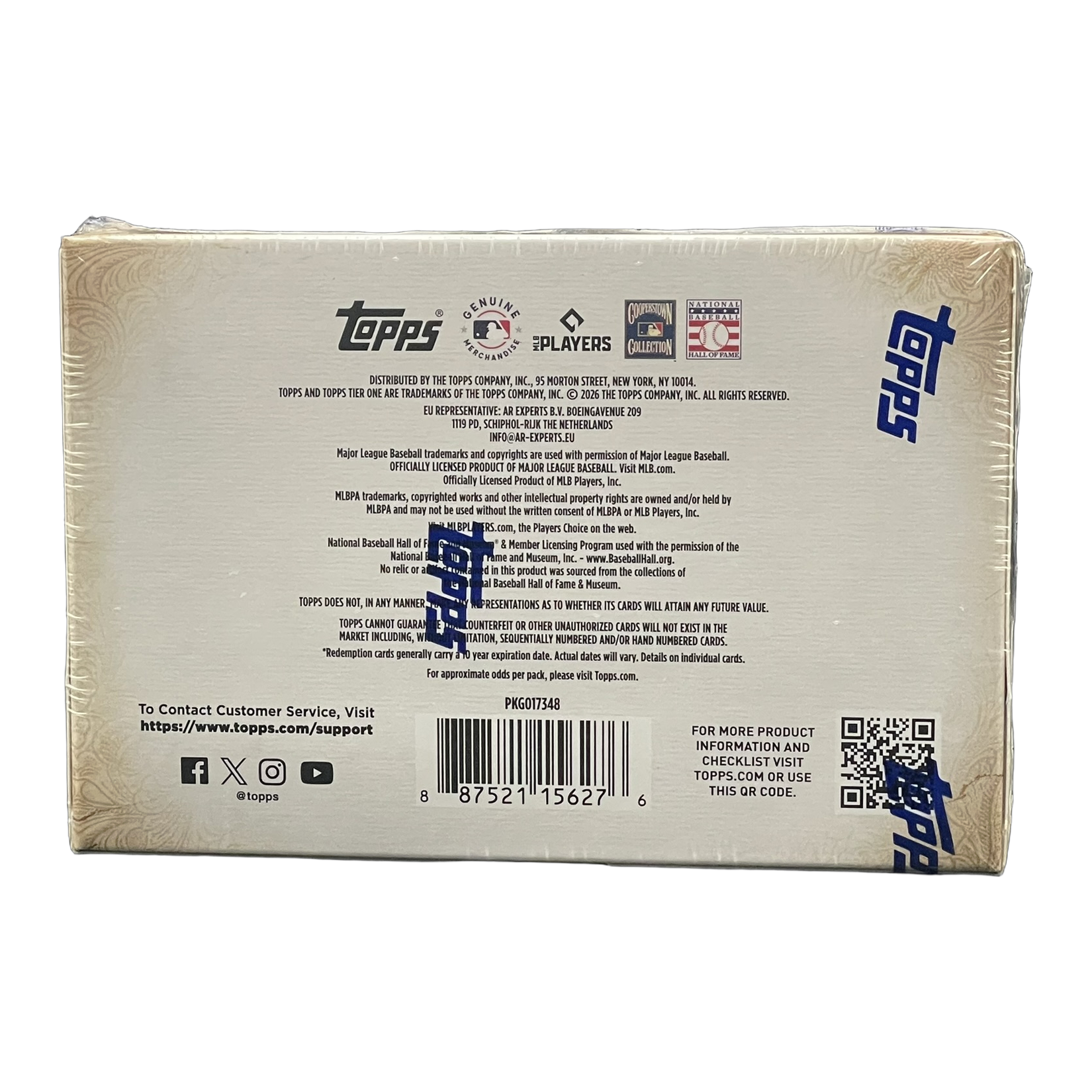 2026 Topps Tier One Baseball Hobby Box - Back