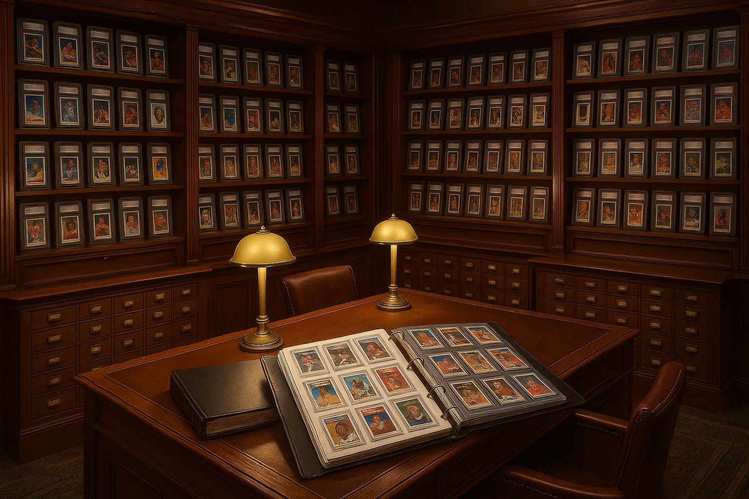 Library themed - plus sports cards